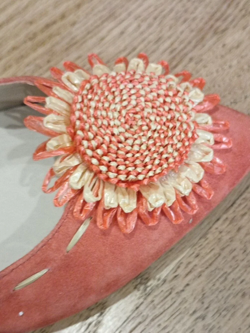 Donald J. Pliner coral suede